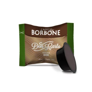 50 Capsules Borbone Don Carlo Green Dek (Lavazza Modo Mio)